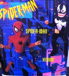 7241 Simplicity  SPIDERMAN, VENOM STRETCH KNIT JUMPSUIT COSTUME PATTERN 3-8 Uncut